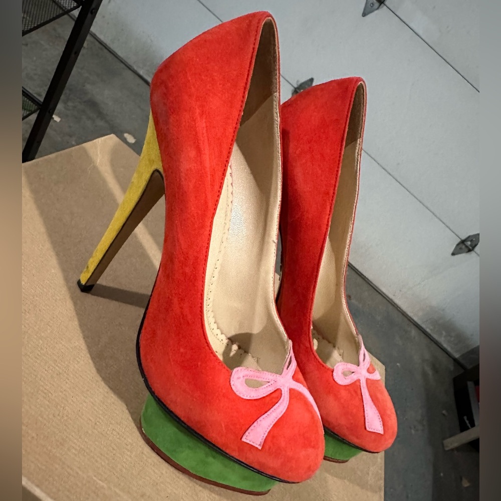 Charlotte Olympia pumps suede